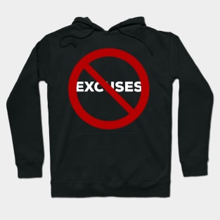 No Excuses- Gym Workout Body Building Fitness Hoodie